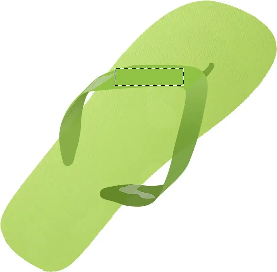 Print position: Left flip-flop - left strap