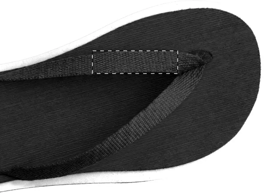 Print position: Right flip-flop - left strap
