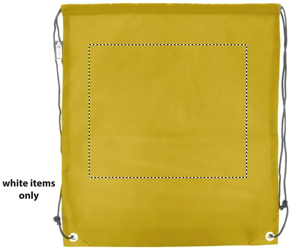 Print position: back – white section