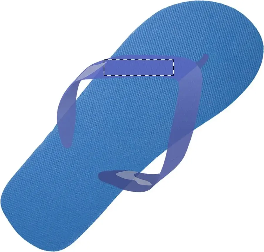 Print position: Left flip-flop - left strap