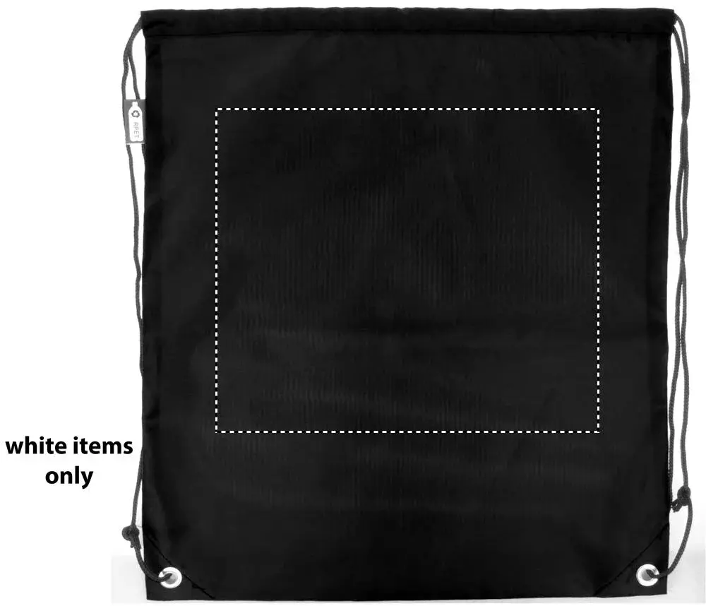 Print position: back – white section