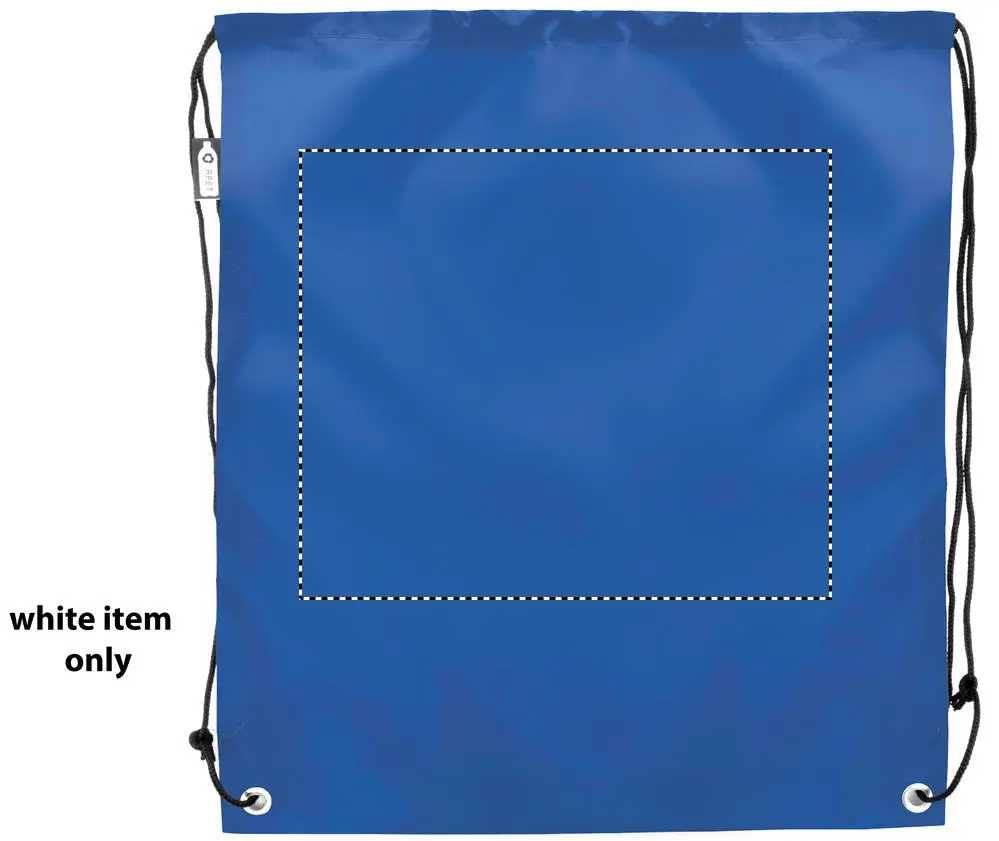 Print position: back – white section