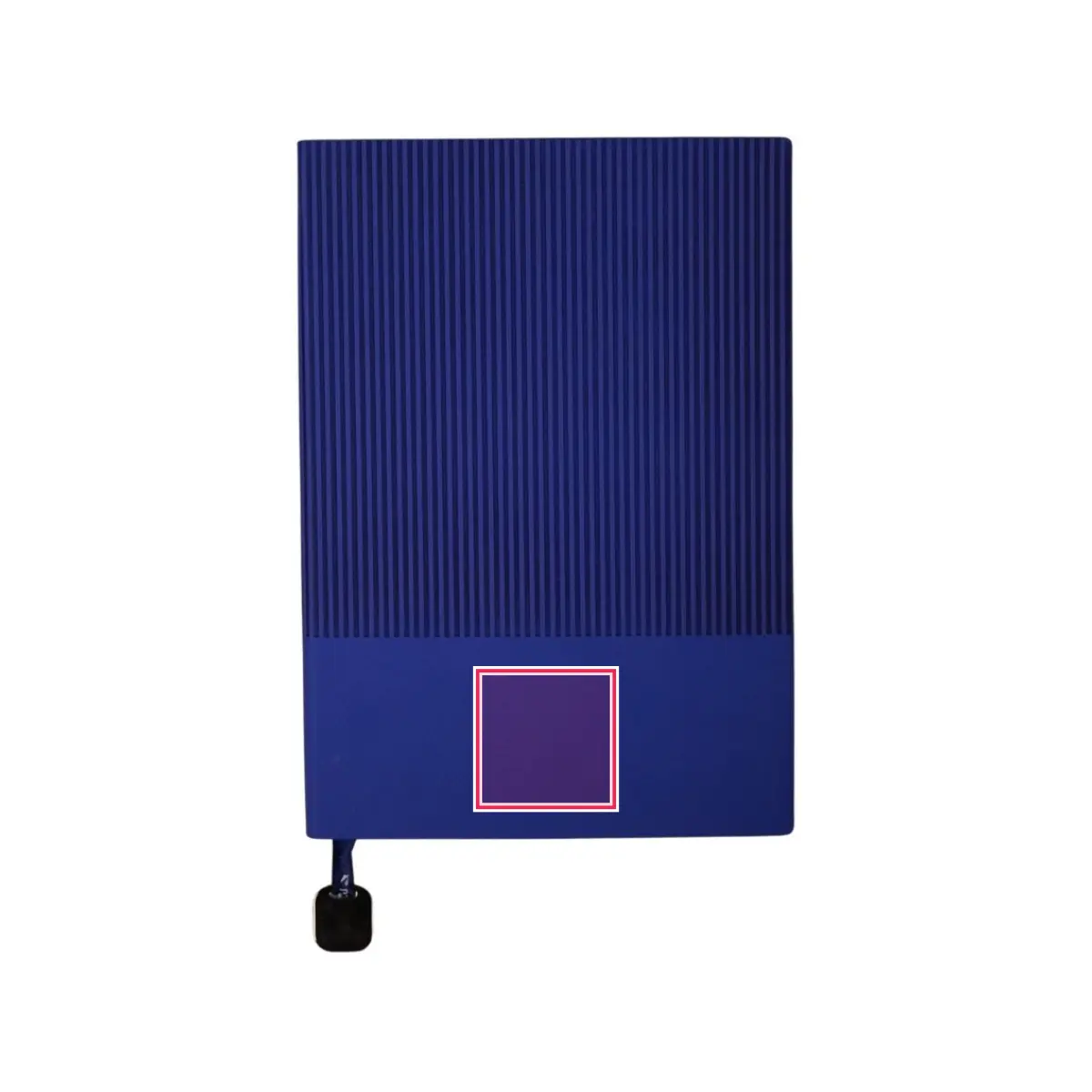 Print location: CHANTAL Boxed Lined Pad & Ballpoint Pen Set, Dark Blue - Notebook cover