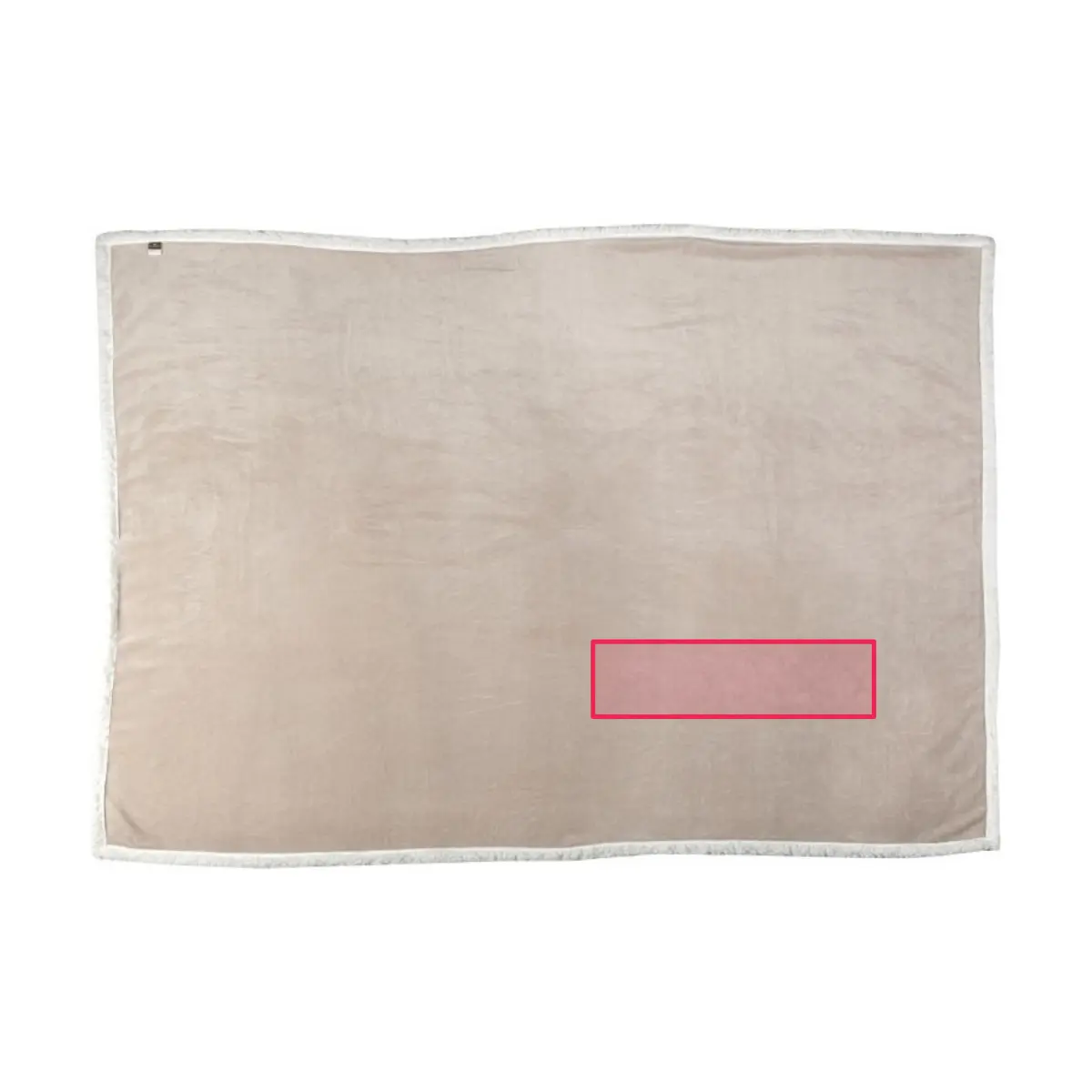 Print location: MAGO - indicative area on the unfolded blanket
