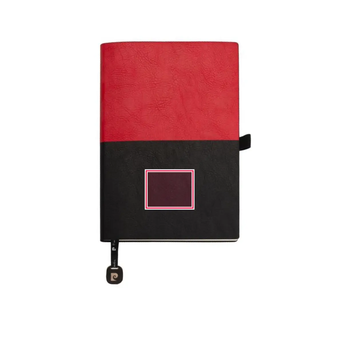 Print placement: REPORTER Notepad A5 Dotted Sheets Red/Black - Notebook cover