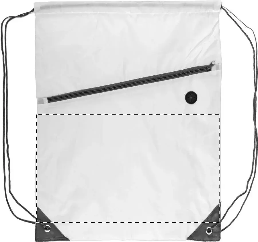 Print position: Front - below the zip