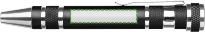 Print position: Beside the clip, for right-handed use