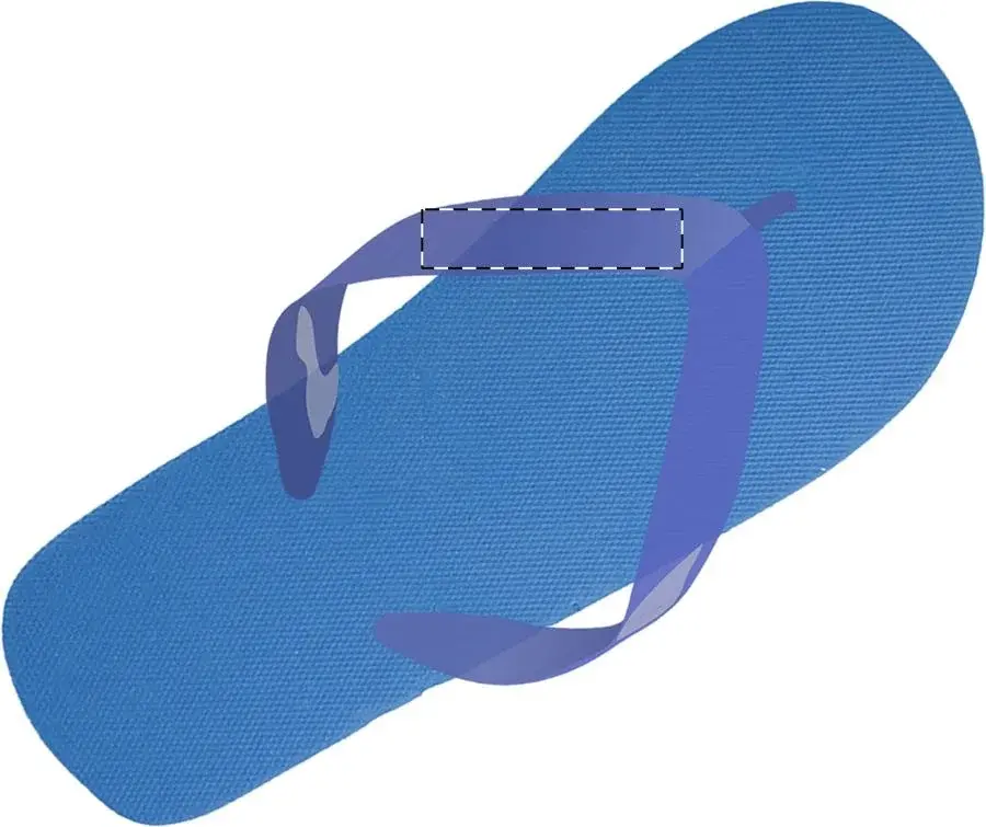 Print position: Right flip-flop - left strap