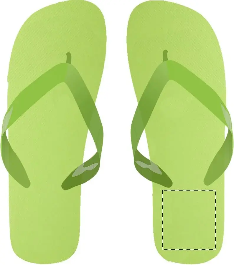 Print position: Right sole - under the heel