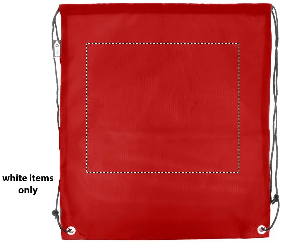 Print position: back – white section