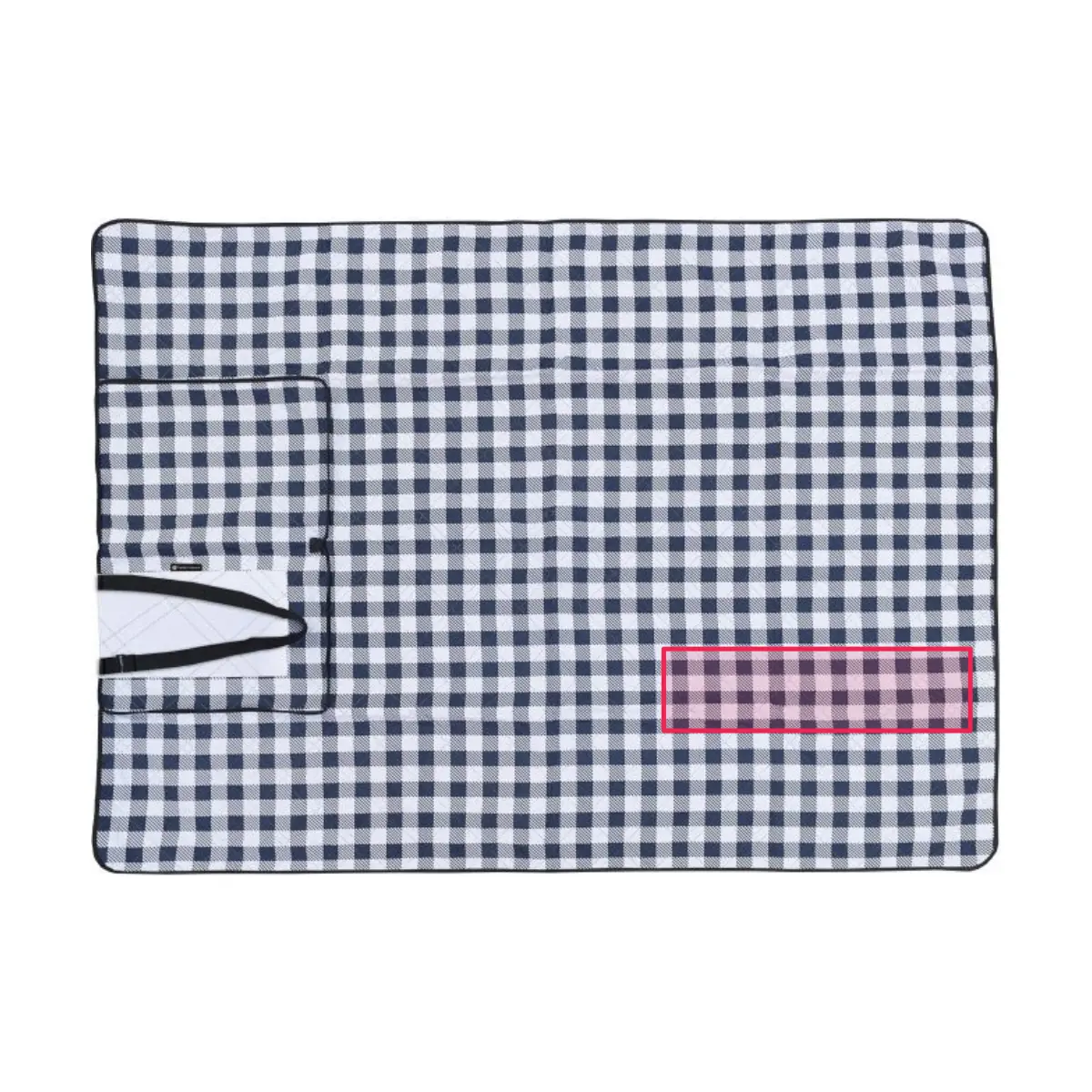 Print placement: YALATA – Indicative area on the unfolded blanket