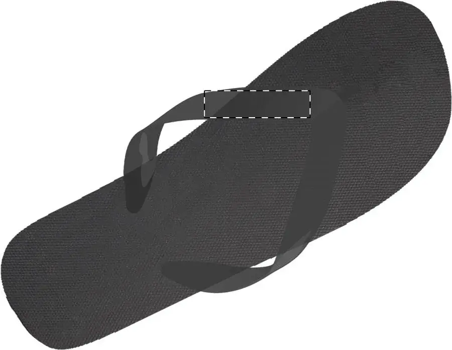 Print position: Right flip-flop - left strap