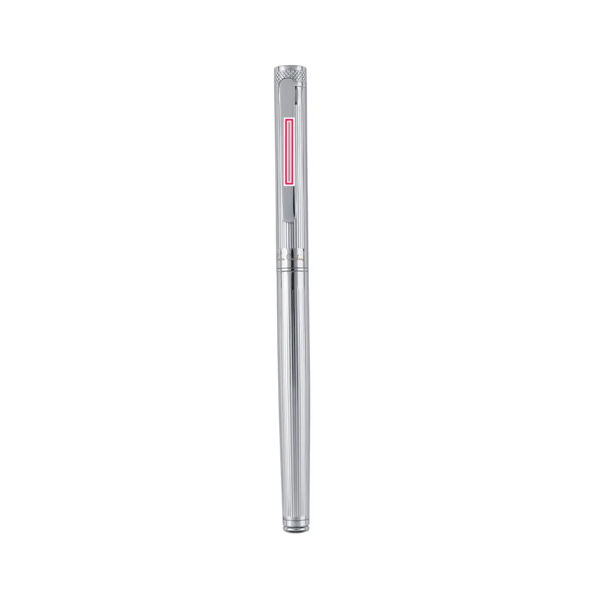 Print placement: RENEE metal rollerball with blue refill, silver – Clip