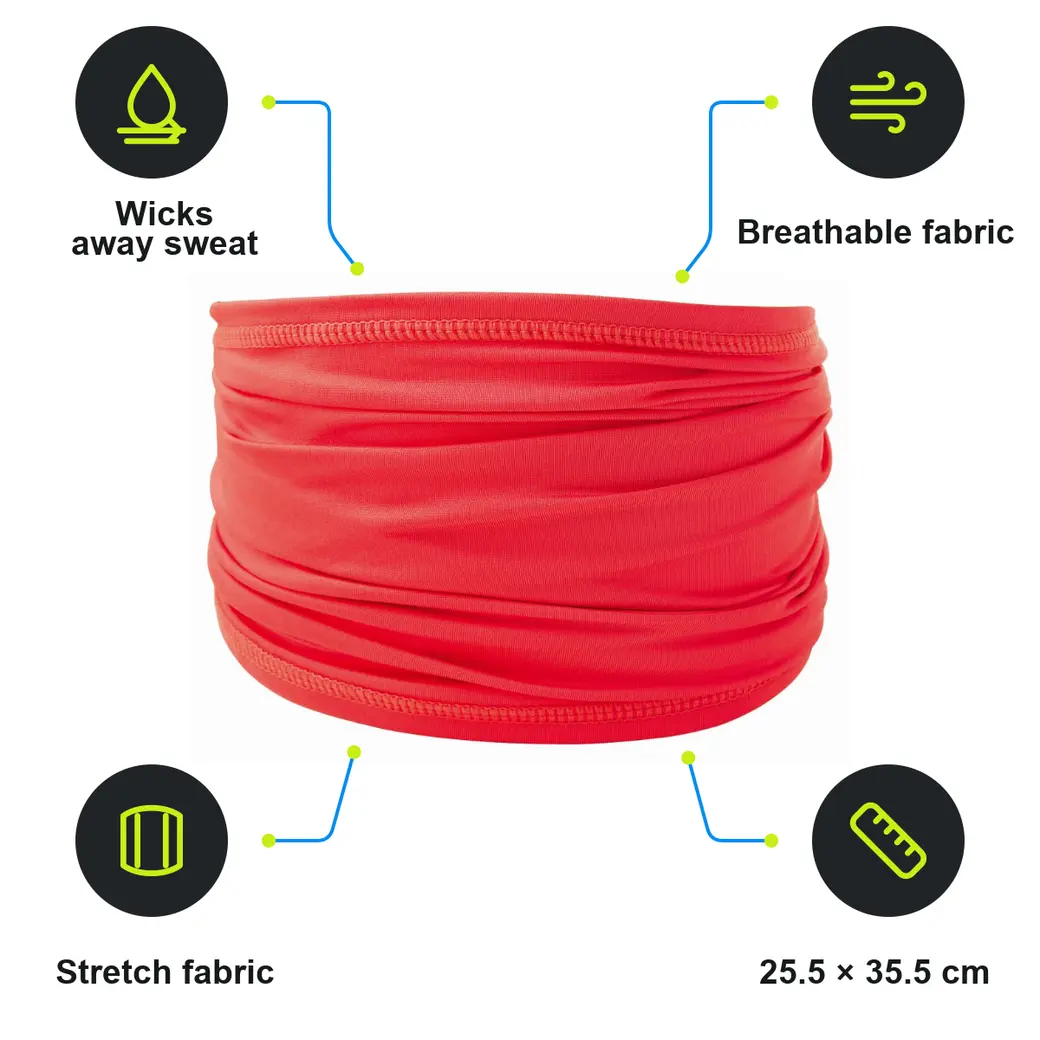 Infographic: SCHWARZWOLF JERRY Multifunctional scarf, red