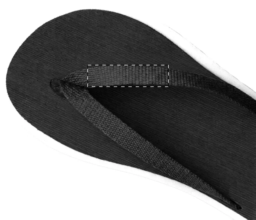 Print position: Right flip-flop - right strap