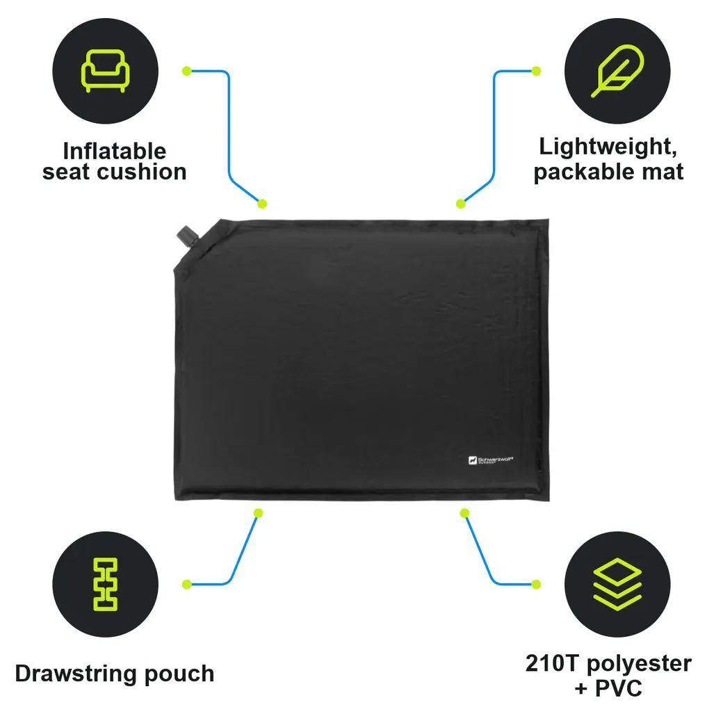 Infographic: SCHWARZWOLF ANTERO Inflatable cushion, black