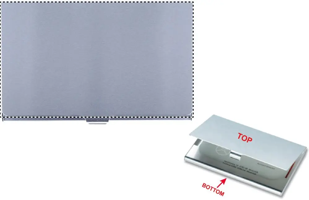 Print position: Top section - cap - area for digital printing