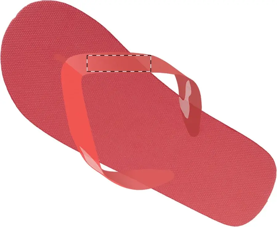 Print position: Left flip-flop - right strap
