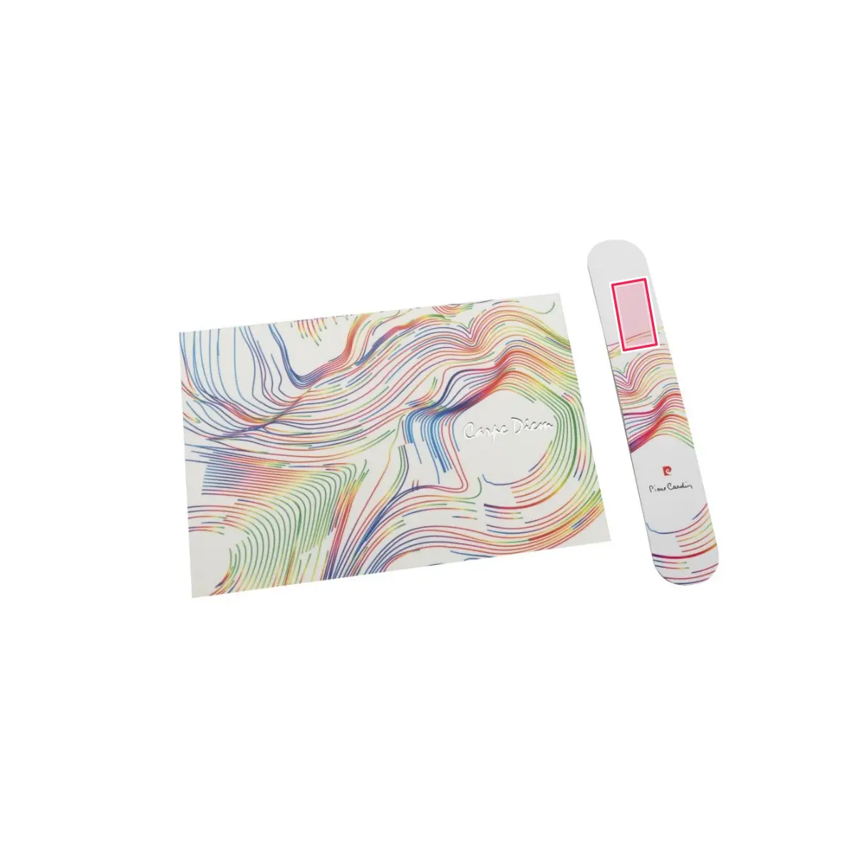 Print placement: LIBRO magnetic bookmark and postcard set – Back of the magnetic bookmark