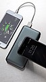 10.000 mAh Fast Charging 10W Wireless Powerbank with PD,grey