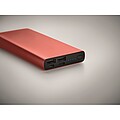 10000 mAh power bank, burgundy