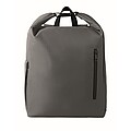 15 roll top laptop backpack, stone grey