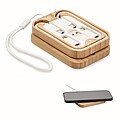 15W wireless charger in bamboo, wood