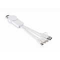 2 in 1 charging cable type-C, white
