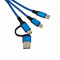 3-in-1 charging cable, blue