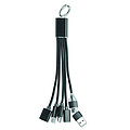 3-in-1 charging cable keyring