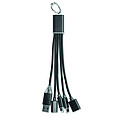 3-in-1 charging cable keyring