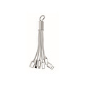3-in-1 charging cable keyring
