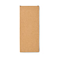 4 reusable glass straws, wood