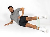 4pc elastic fitness bands in pouch, black