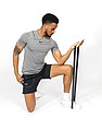 4pc elastic fitness bands in pouch, black