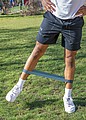 4pc elastic fitness bands in pouch, black
