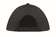 5 panel baseball cap, black