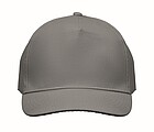 5 panel baseball cap, grey