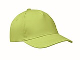 5 panel baseball cap, lime