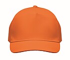 5 panel baseball cap, orange