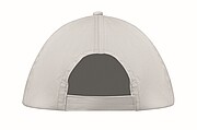 5 panel baseball cap, white