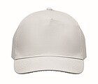 5 panel baseball cap, white