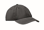 6 panel baseball cap 265 gr/m2, black