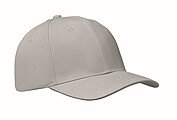 6 panel baseball cap, grey
