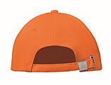 6 panel baseball cap, orange
