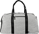 600D recycled polyester duffle bag Desmond, light grey