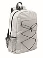 600D RPET polyester backpack, white