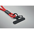 60W charging and data lanyard, red