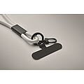 60W charging and data lanyard, white