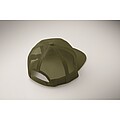 7 panel flat visor cap, army green